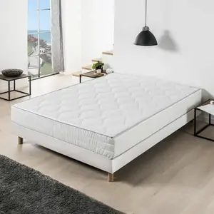 Comparateur de prix : Ensemble Matelas ressorts + Sommier tapissier 140 x 190 cm - Confort é...