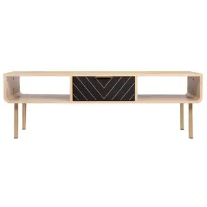 AUCUNE Table basse rectangulaire - Décor Chêne et motifs - Elégance - ... pas cher