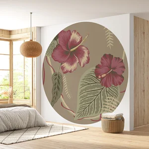 Comparateur de prix : Lumalea Papier peint rond / cercle - Motif floral 3617680305355 - Diamètre 80 cm