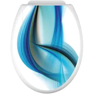 Comparateur de prix : Lumalea Stickers Abattant WC - Motif graphique 3617689984711 - Adhésif + Protection BRILLANTE - 35x43 cm