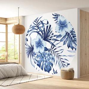 Comparateur de prix : Lumalea Papier peint rond / cercle - Motif floral 3617689736488 - Diamètre 250 cm en 4 Parties