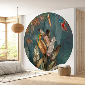Lumalea Papier peint rond / cercle - Tropical 3617689733265 - Diamètre 250 cm en 4 PartiesVendu paramazon
