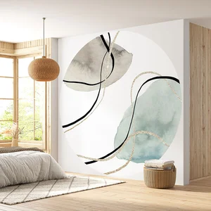 Comparateur de prix : Lumalea Papier peint rond / cercle - Abstrait 3617689754703 - Diamètre 90 cm