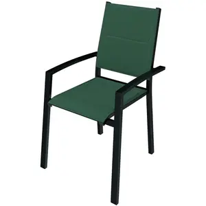 HYBA Fauteuil de Jardin aluminium Vert Sydney pas cher