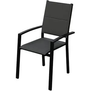 HYBA Fauteuil de Jardin aluminium Gris Sydney pas cher
