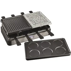 Appareil à raclette 3 en 1 pour 8 personnes HRG8P1400-25 CARREFOUR HOM... pas cher