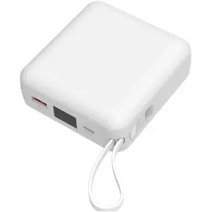 Akashi Batterie de Secours Cable 22.5W Charge Rapide (Blanc)