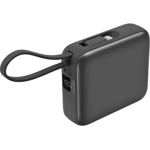 Comparateur de prix : Akashi Batterie externe 10000mAh 22.5W Câble USB-C et Lightning et Por...