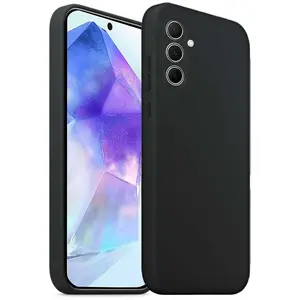 Comparateur de prix : Akashi Coque de protection en silicone noir- Samsung Galaxy A55 5G