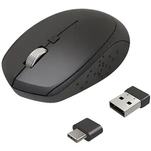 AKASHI Souris Eco Sans Fil Double Dongle (Usb-A + Usb-C) pas cher