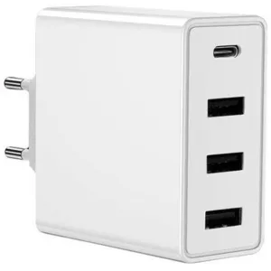 Comparateur de prix : Altadif Akashi Chargeur Secteur 60W 6A USB-C + 3x USB-A