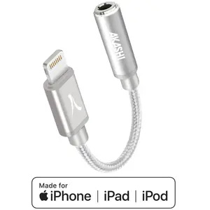 Altadif Akashi Adaptateur Audio Apple Mfi Lightning Argente pas cher