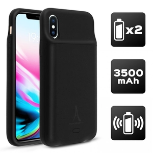 Altadif Akashi, Batterijhouder Geschikt voor Apple iPhone X / XS 3501 mAh, Zwa... pas cher