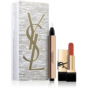 Yves Saint Laurent Touche Éclat Stylo Nr. 2 + Rouge Pur Couture Xmas S... pas cher