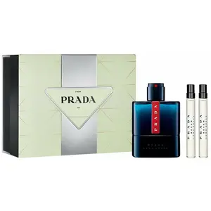 Ensemble de parfum pour hommes Prada Edt Luna Rossa Ocean 3 Pieces pas cher