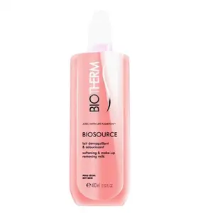 BIOTHERM Biosource lait démaquillant & adoucissant flacon pompe 400ml pas cher