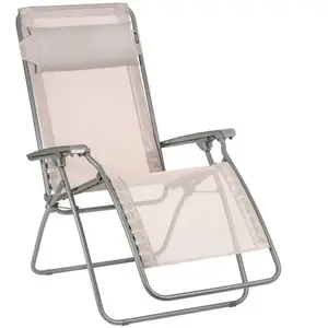 Fauteuil Relax Pliant R Clip LAFUMA MOBILIER  Métal / Plastique / Tissus pas cher