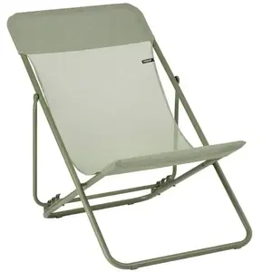 Comparateur de prix : LAFUMA MOBILIER Chaise longue Maxi transat Colorblock Batyline Iso coloris Moss
