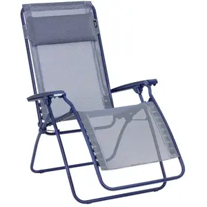 Lafuma Fauteuil Relax gravité zéro RClip Batyline® Iso Bleu Indigo pas cher