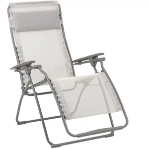 Fauteuil Relax Pliant Futura Batyline® LAFUMA MOBILIER  Métal / Plastique / Tissus pas cher