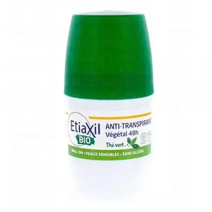 Etiaxil Déodorant Anti-Transpirant Thé Vert Végétal 48h Bio 50ml