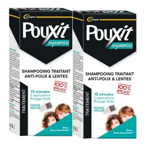 Cooper pouxit shampooing traitant anti-poux & lentes lot de 2x200 ml