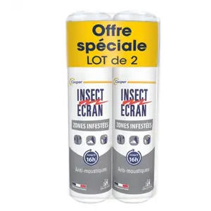 Comparateur de prix : INSECT ECRAN Zones infestées - Répulsif cutané lot de 2 * 100 ml