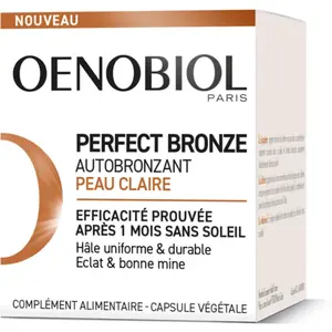 Comparateur de prix : Oenobiol Perfect Bronze Autobronzant Peau Claire 30 gélules