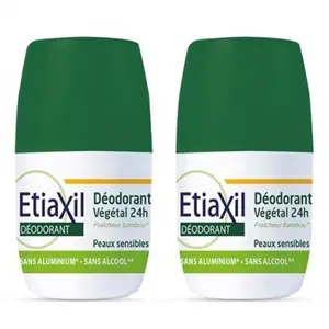 Cooper etiaxil déodorant végétal 24h roll-on 2x50ml