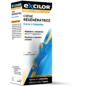 Comparateur de prix : EXCILOR- CREME REGENERATRICE ANTI CALLOSITES - Soins des pieds - 50 ml