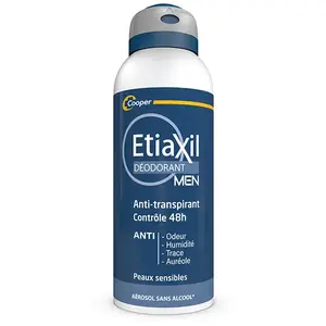 Comparateur de prix : Etiaxil - Anti-transpirant Homme 48h Aérosol Déodorants 150 ml male