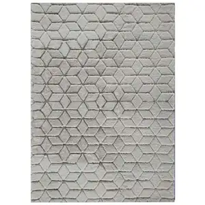 Tapis 120x170 cm RABBIT EXO coloris gris pas cher