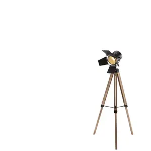 Lampadaire Bois 140 cm SPOTLIGHT pas cher