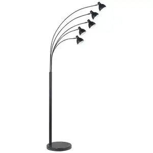 Lampadaire Métal 206 cm noir FIERO pas cher