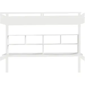 Bureau pour mezzanine ANDY coloris blanc pas cher