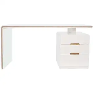 Bureau 150 cm ARGOS coloris blanc pas cher
