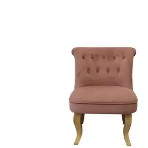 Fauteuil tissu MARQUIS coloris rose pas cher