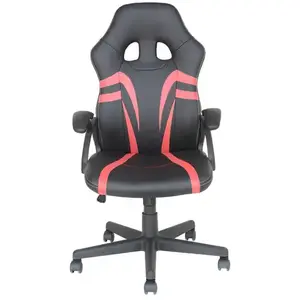 Fauteuil de bureau RACER coloris noir/rouge pas cher