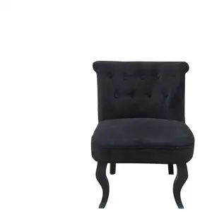 Fauteuil en tissu MARQUIS coloris noir pas cher