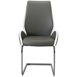 Chaise INDIANA coloris gris et blanc pas cher