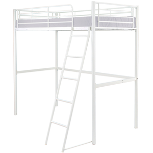 Lit mezzanine 90x190 cm OLE coloris blanc pas cher