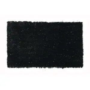 Carpette 60x115 cm GLITTY coloris noir pas cher