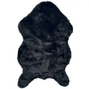 Tapis 120x180 cm PEAU coloris noir pas cher