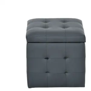 Pouf CAROLINE 2 coloris noir