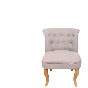 Fauteuil en tissu MARQUIS coloris gris pas cher