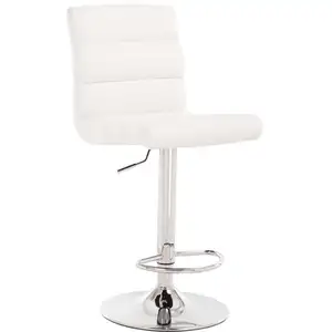 Tabouret de bar CITY coloris blanc pas cher