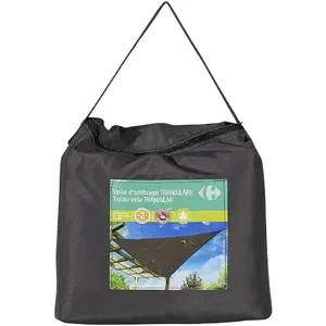 Autres Marques Voile D'ombrage Triangulaire 4x4m Gris Anthracite Anti-uv - Le Voile pas cher