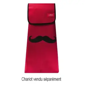 Sac de rangement LES ARTISTES pour chariot de courses Moustache pas cher