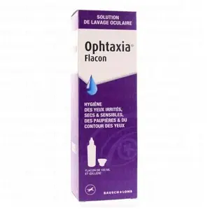 Comparateur de prix : Bausch & Lomb Ophtaxia Hygiène des Yeux et Paupières 100ml +  illère
