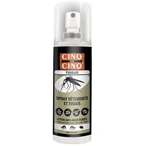 Comparateur de prix : Cinq sur Cinq Spray Vêtements et Tissus Lotion Anti-Moustiques 100Ml